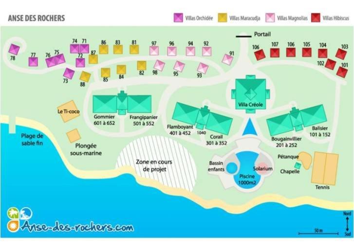 Anse des Rochers Apartment | Anse des Rochers sur Plage*Piscine*Vue Mer*Tennis