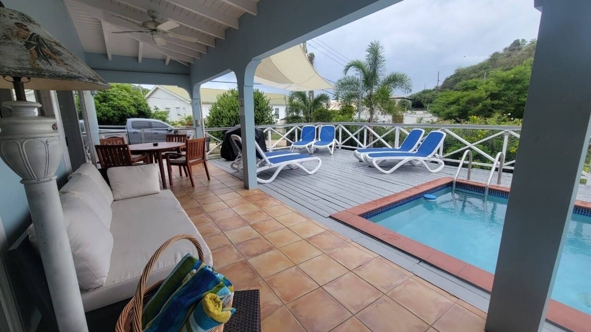 Jolly Harbour Villa | Antigua Villa, Private Pool and Garden, within walking distance to Jolly Beach