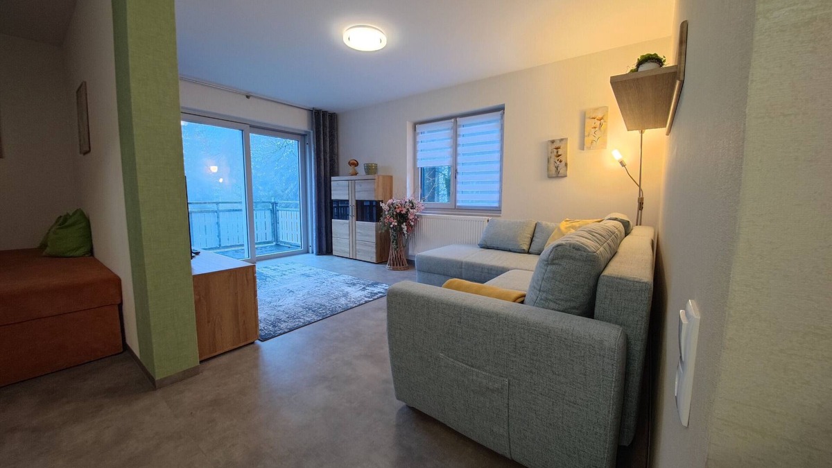 Schmiedefeld am Rennsteig Apartment | Apartment '1 Barrierefrei' with Shared Garden, Balcony and Wi-Fi