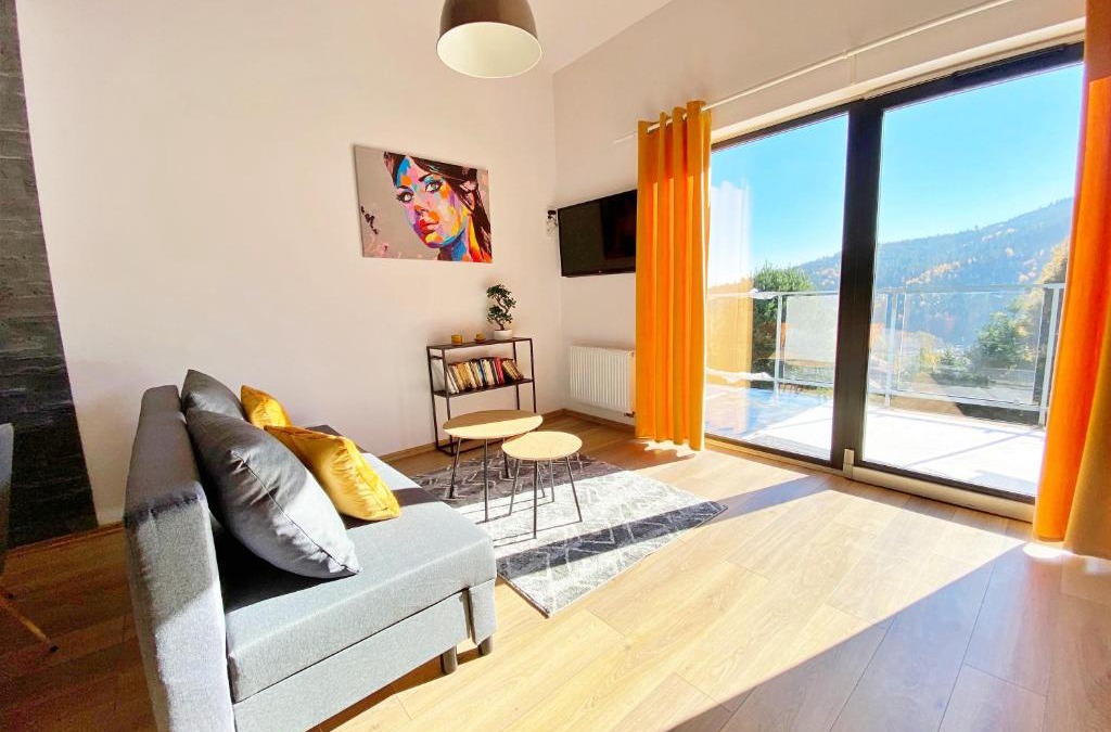 Meszna Apartment | APARTAMENT SKANDYNAWSKI 2-poziomowy SAUNA JACUZZI