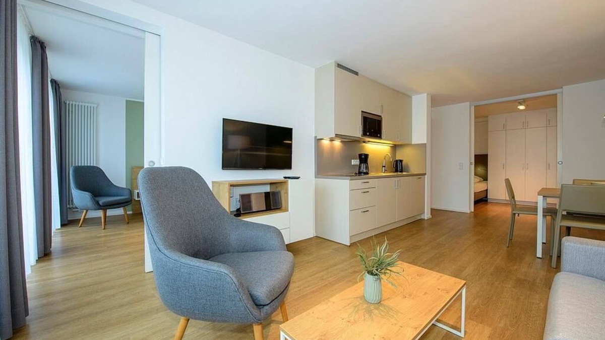 Langeoog Apartment | Apartment mit Terrasse, Strandkorb & Saunanutzung - Toll für Familien mit Hund!