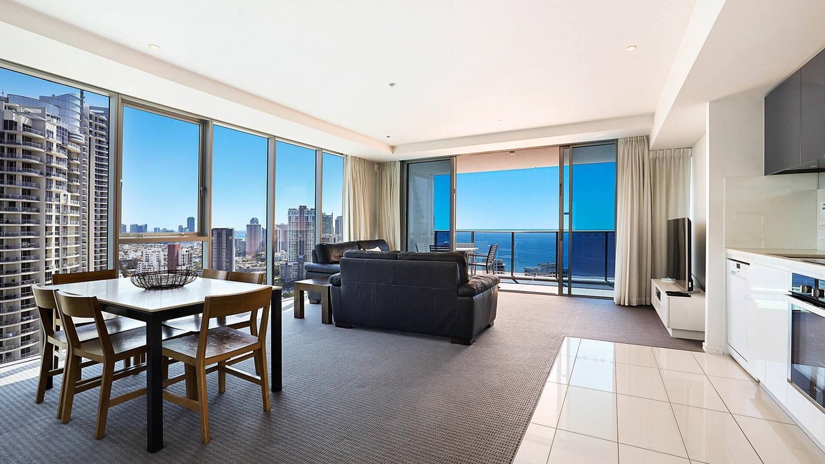 Surfers Paradise Apartment | Apartment 12801 - Level 28 2 bedroom OCEAN VIEW H Residence