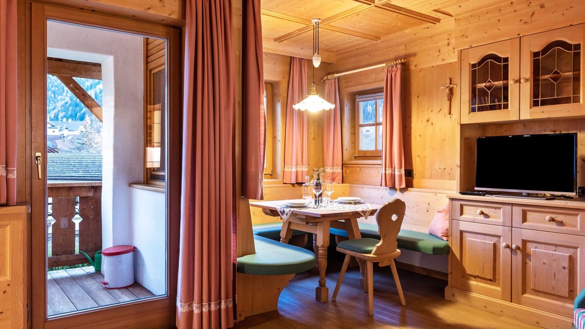 Ortisei Apartment | Apartment "Cesa Valeria App Monika" with Mountain View, Shared Garden & Wi-Fi