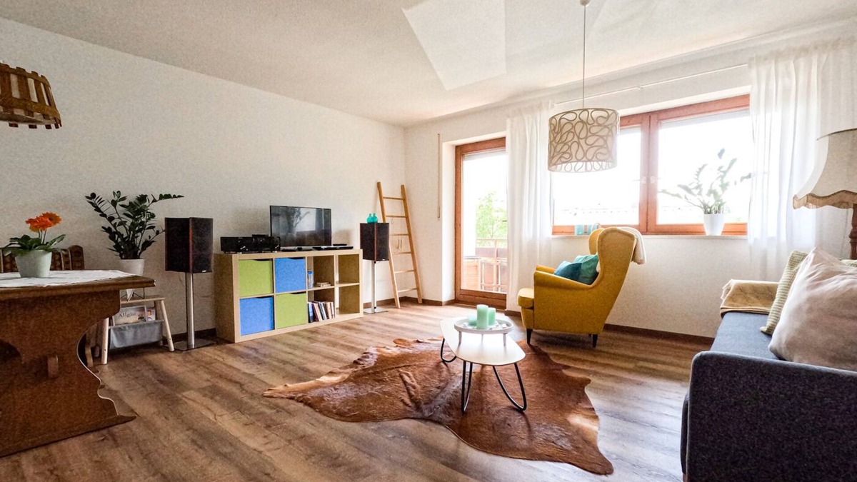 Stein Apartment | Apartment 'Grüntenglück' with Mountain View, Balcony and Wi-Fi