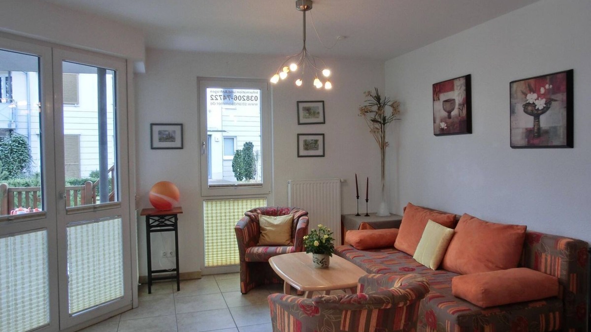 Graal Mueritz Apartment | Apartment i8 - 2-room apartment close to the beach on the ground floor for 3 pers.