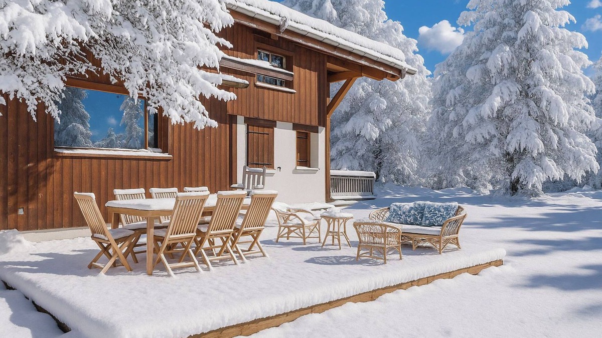 Le Planellet Ski Chalet | Apartment in chalet with the terrace and garden