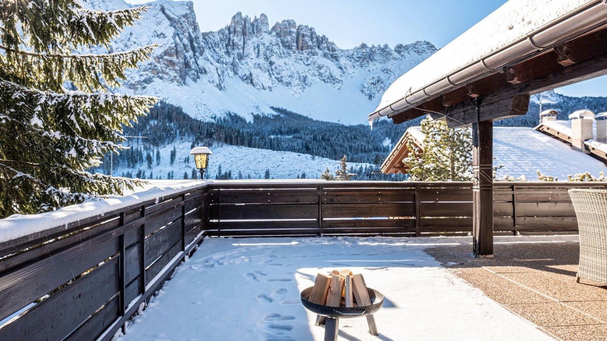 Carezza Apartment | Apartment Karersee with Mountain View, Shared Sauna & Wi-Fi