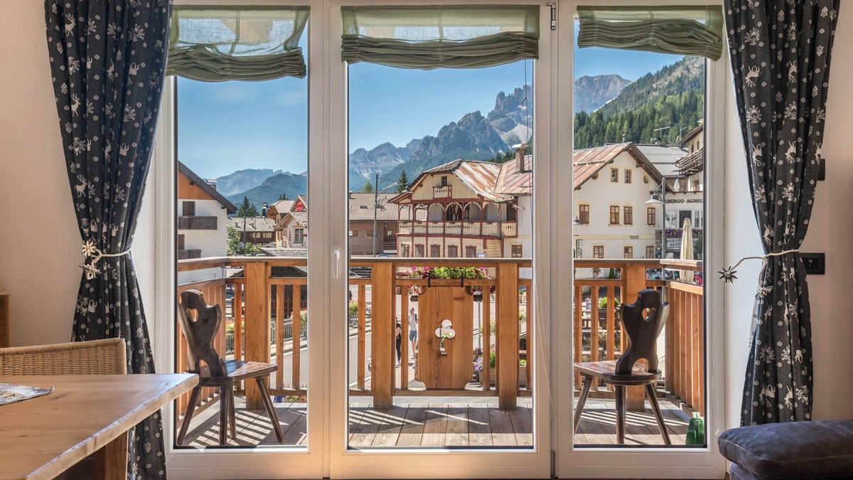 Campitello di Fassa Apartment | Apartment 'Mia' with Mountain View, Private Terrace and Wi-Fi