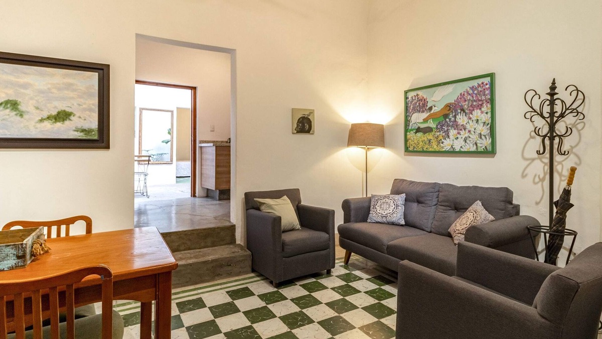 Downtown Queretaro Apartment | Apartment in the Center, Terrace. WIFI+Workroom+A/C
