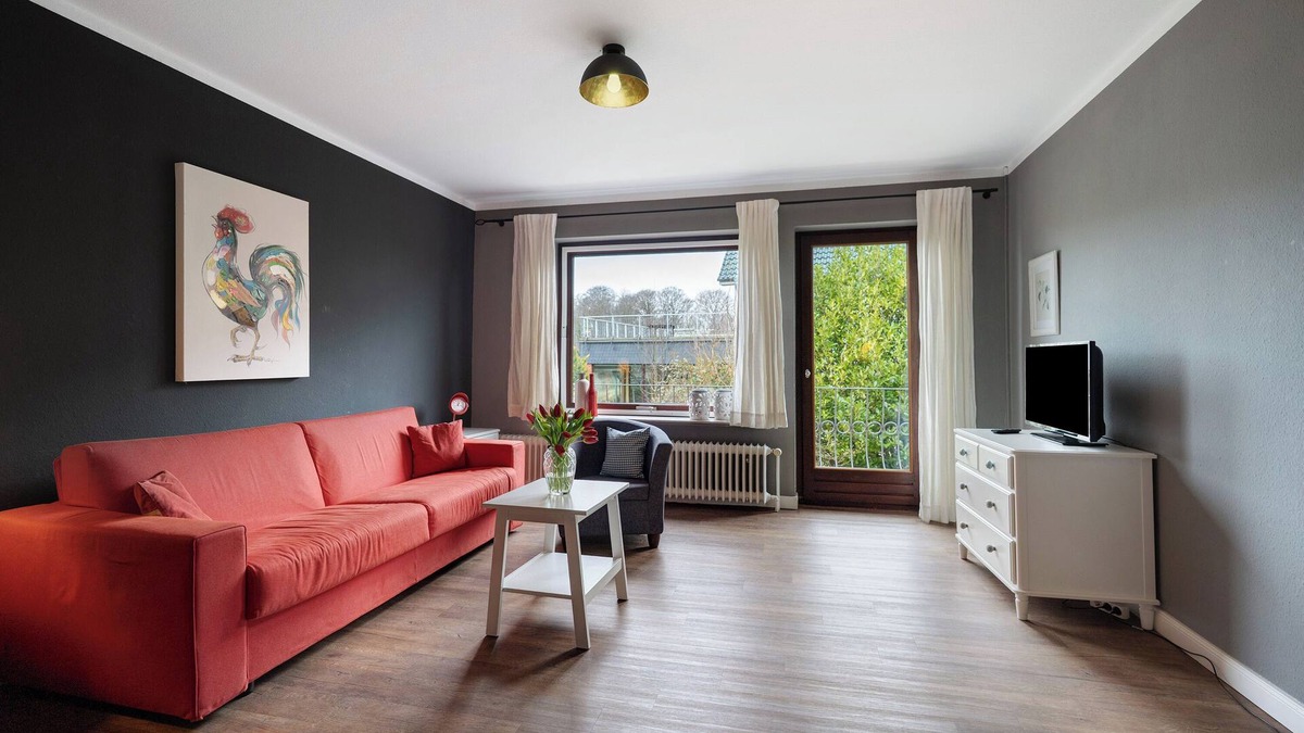 Kronsgaard Apartment | Apartment 'Ostseeblick Fewo 6' with Private Terrace, Balcony and Wi-Fi