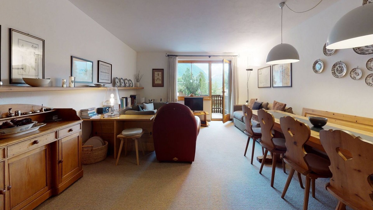 Samedan Apartment | Apartment Pradè - 4.5-Room Apartment with Terrace
