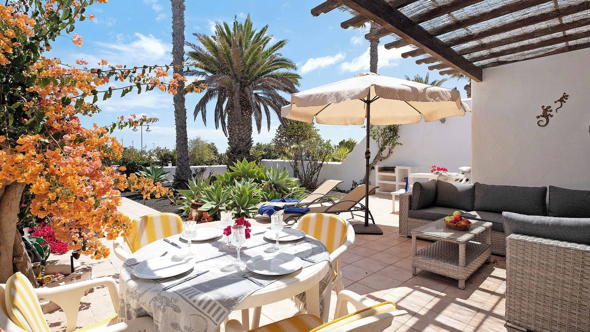 Playa Blanca Apartment | Apartment 'Puerto Chico W' Near the Beach with Mountain & Garden View, Pool, Wi-Fi & Terrace