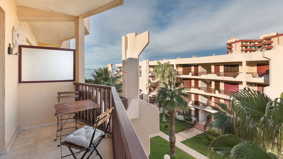 San Javier Apartment | Apartment 'Tu Paraíso En La Manga' with Sea View, Shared Pool and Private Terrace