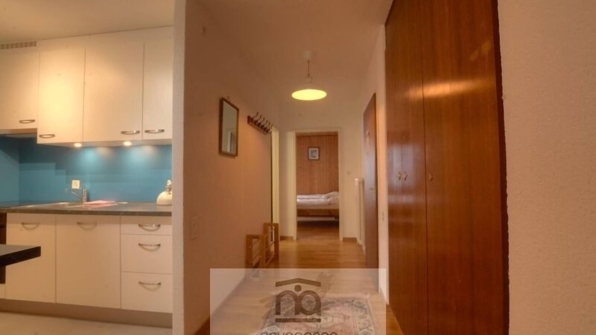 Anzere Apartment | Apartment with 1 bedroom with 2 single beds, 1 bedroom with a double bed, 2 bathrooms with bath and