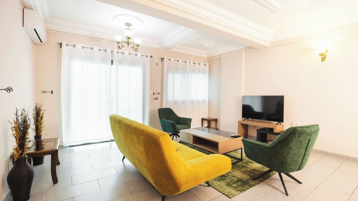 Douala Apartment | Appartement 2 Chambres Avec Parking et Vigile, Situé en Centre-ville