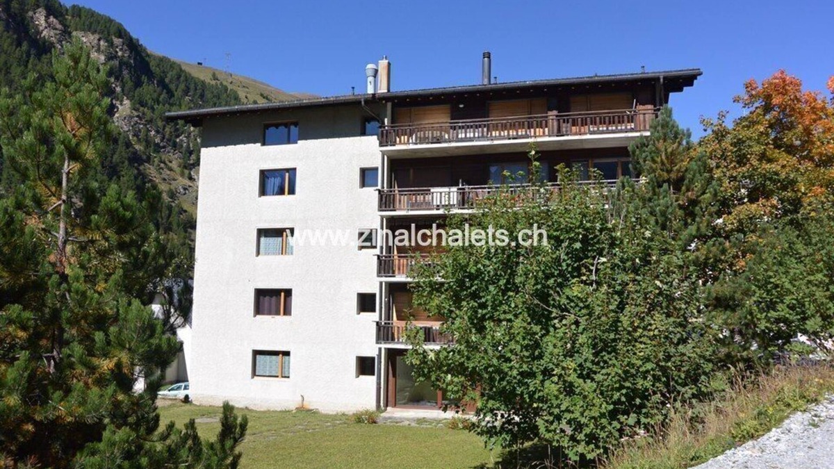 Zinal Apartment | Appartment in a building in Zinal - 1 bedroom with 1 double bed (140x200) - 1 bedroom with 2 bunk be