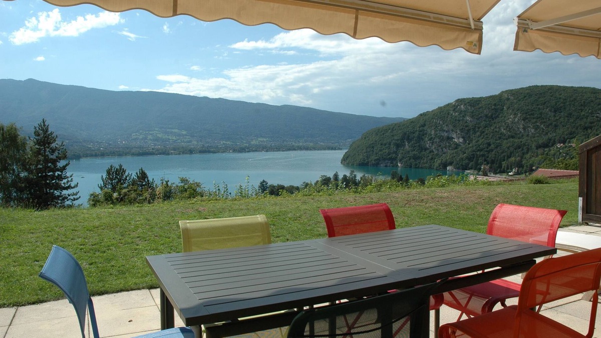 Talloires-Montmin Apartment | Appt on garden level. Spectacular view of Lake Annecy and the mountains
