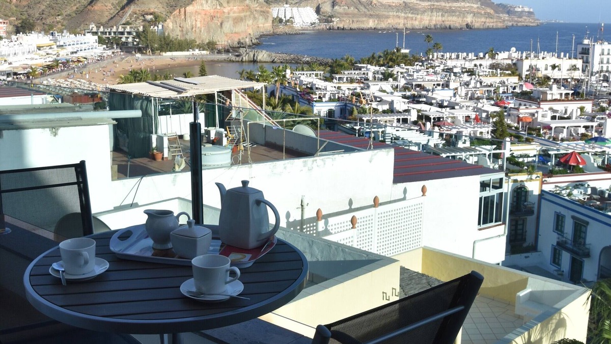 Lomo Quiebre Apartment | Apt. 1ºA "Spectacular views of the sea and the marina of Puerto de Mogán"