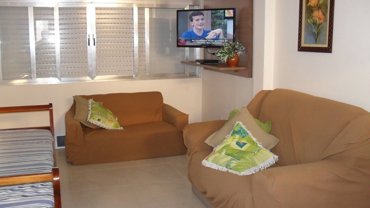 Gonzaga Apartment | Apt 2 qtos, Wi-Fi, 2 bathrooms, fte beach w/panoramic view, Gonzaga (channel 3)