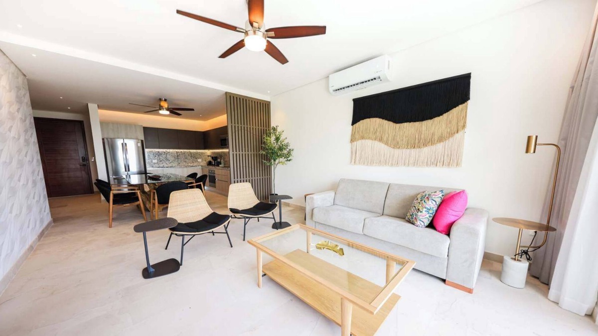 Puerto Morelos Apartment | Apt Huico: Ocean Views, Shared Rooftop & Pool