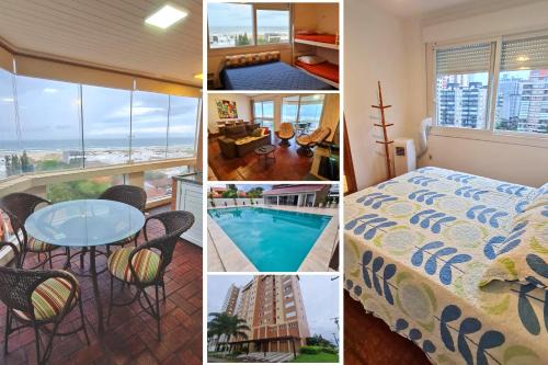 Torres Apartment | Apto em Torres com vista para mar - Menos de 200mts da praia - Ao lado das Quatro Praças - Varanda com Churrasqueira - Piscina - Smart Tv - Wifi - Vaga para 02 carros - Aceita Pet