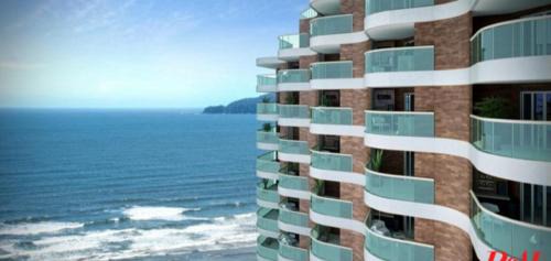 Pompeia Apartment | APTO Top com Vista pro Mar em Condomínio Completo em Frente à Praia!