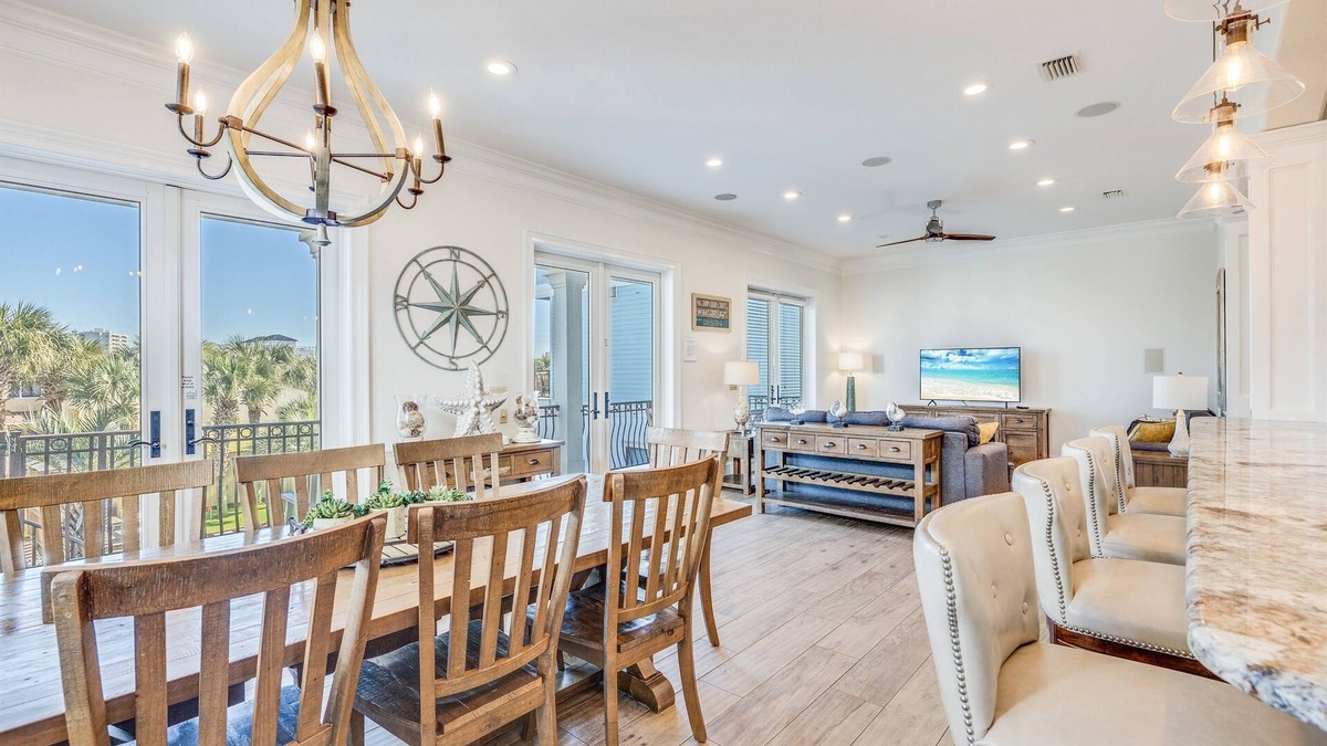 Frangista Beach House | Aqua Grande*HUGE Pool*Spa*Beach*Game Room*GolfCart*Beach Gear*Steps to Beach