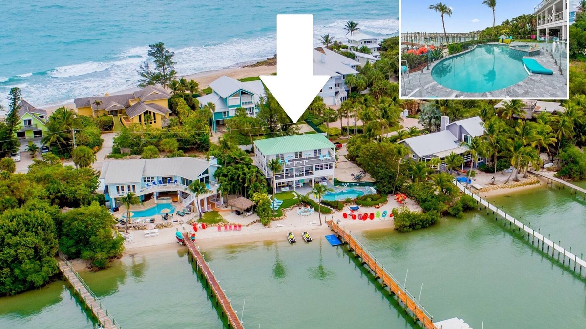 Stuart House | Aquarius South: Luxe 10BR/6BA , w/heated swimming pool+spa, private dock & more