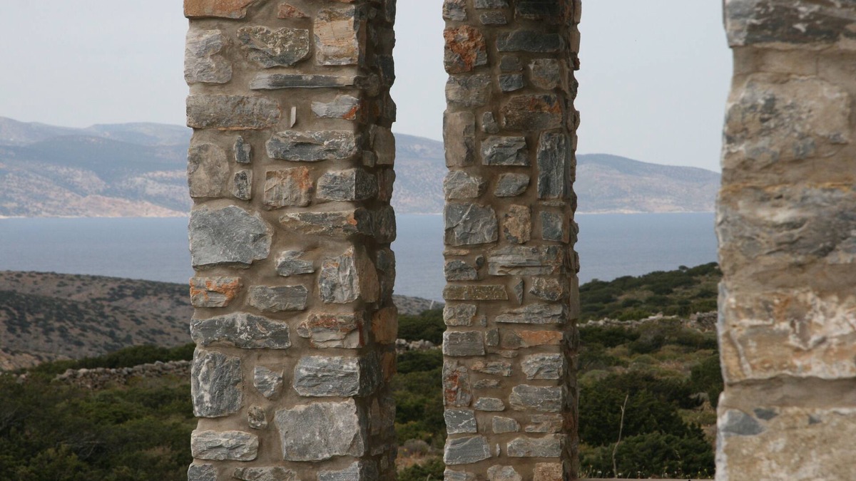 Irakleia Villa | Artemis Villa, stone villa with terraces and sea view.