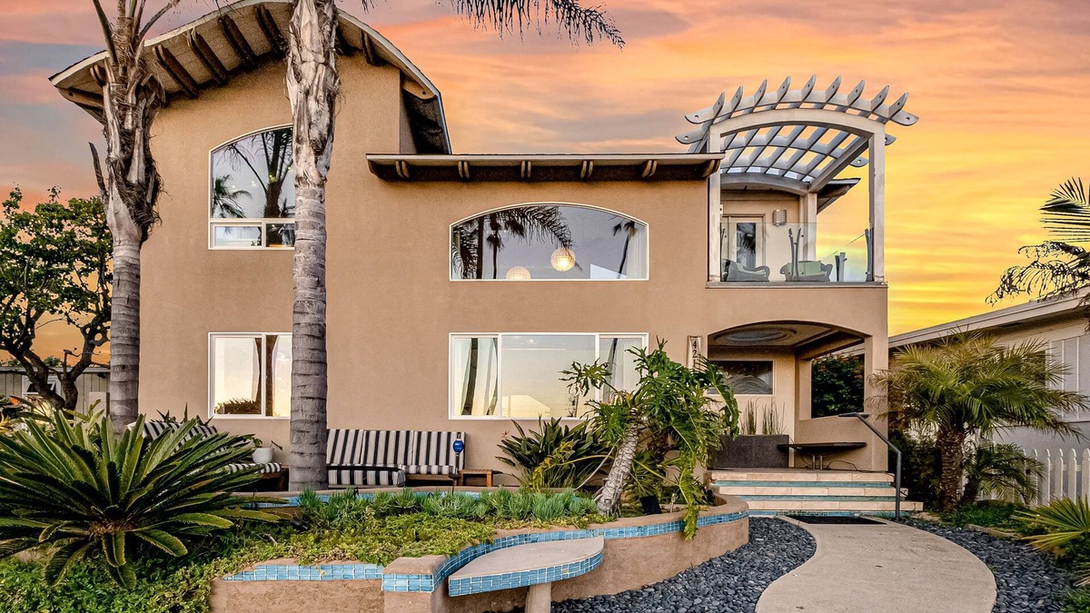 Crown Point House | Artful escape with private hot tub, sunset rooftop, shuffleboard - walk to beach