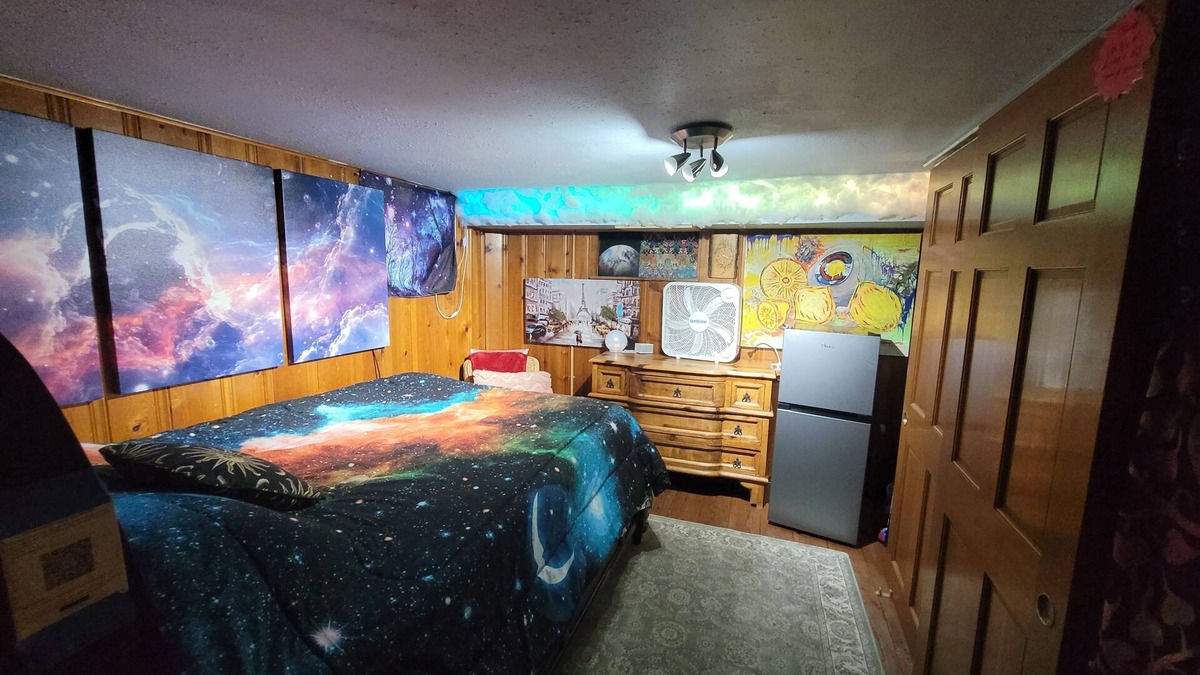Englewood Apartment | Artistic, clean Lg Basement Studio W/24hr Hottub & Lg private yard. City Oasis.