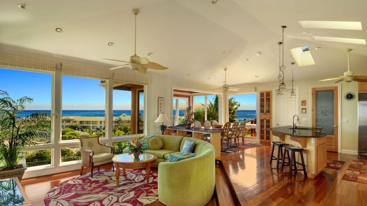Poipu House | As Seen on TV, Luxe Oceanview Villa, ACs, Heated Pool, Walk to Beaches