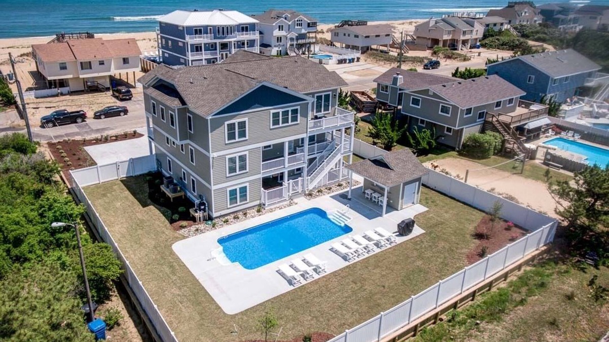 Sandbridge House | At Last | 240 ft from the Beach | Private Pool, Hot Tub
