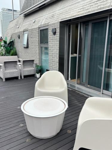 COEX Apartment | Atmos samsung Private terrace Cosy in the city center Subway 5 minutes on foot Free parking New construction Bongeunsa