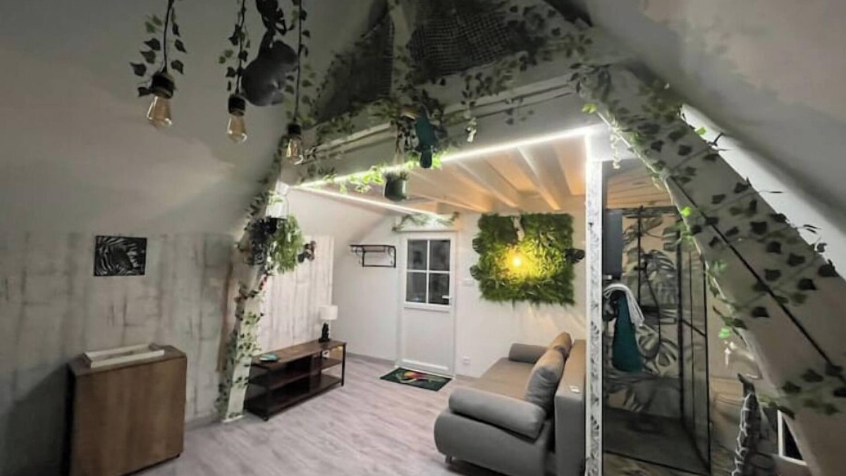 Saint-Aignan Apartment | Atypical attic studio with exterior