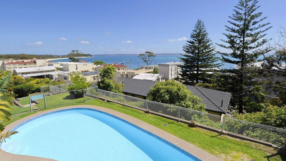 Shoal Bay Apartment | Awesome Shoal Bay views.and a pool!