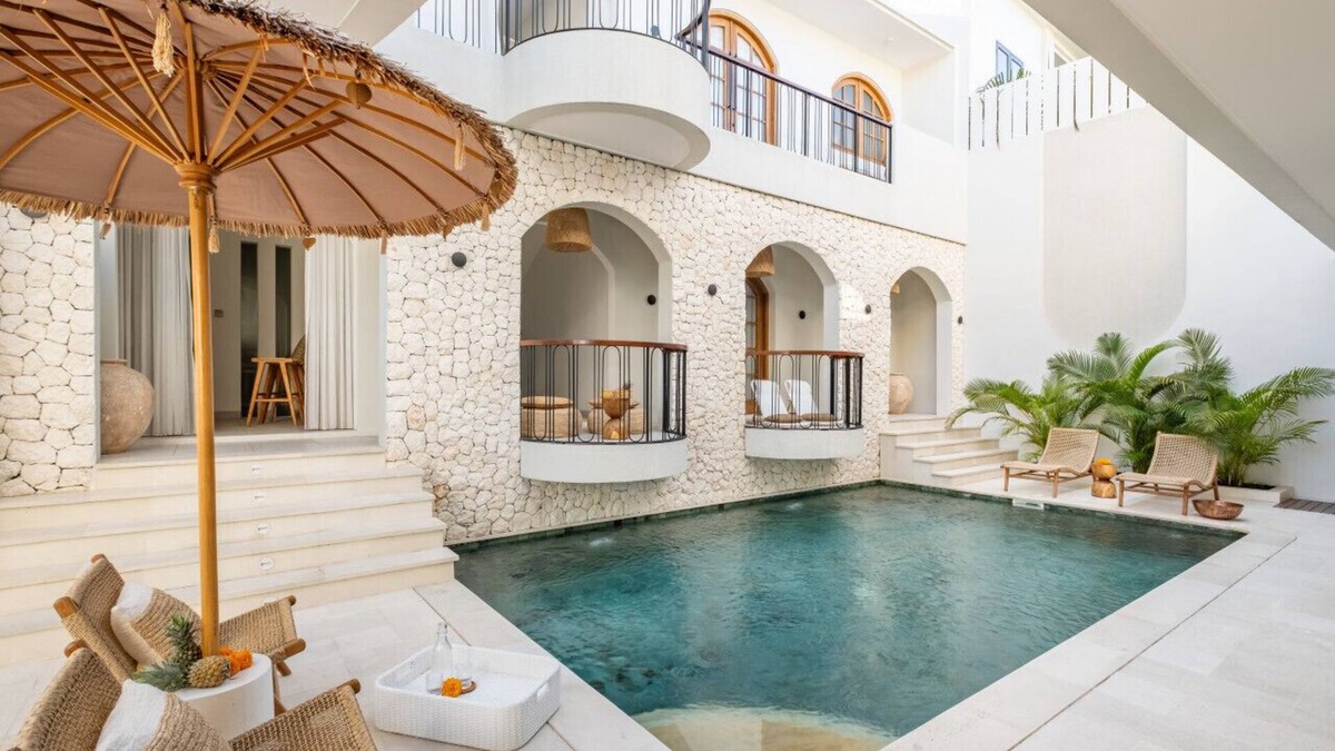 Berawa Villa | Azure Luxe Boutique Villa in Canggu- Pool Side 1