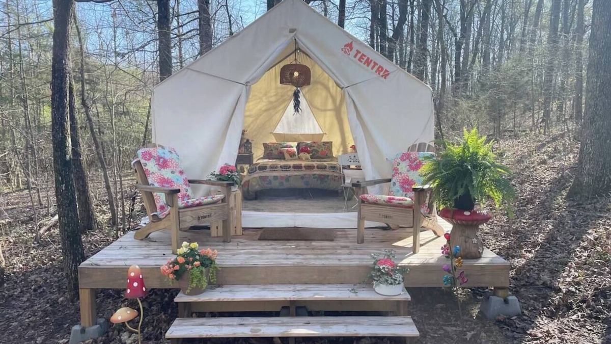 LaFayette RV Rental | Back to Nature Enchanted Glamping Tent