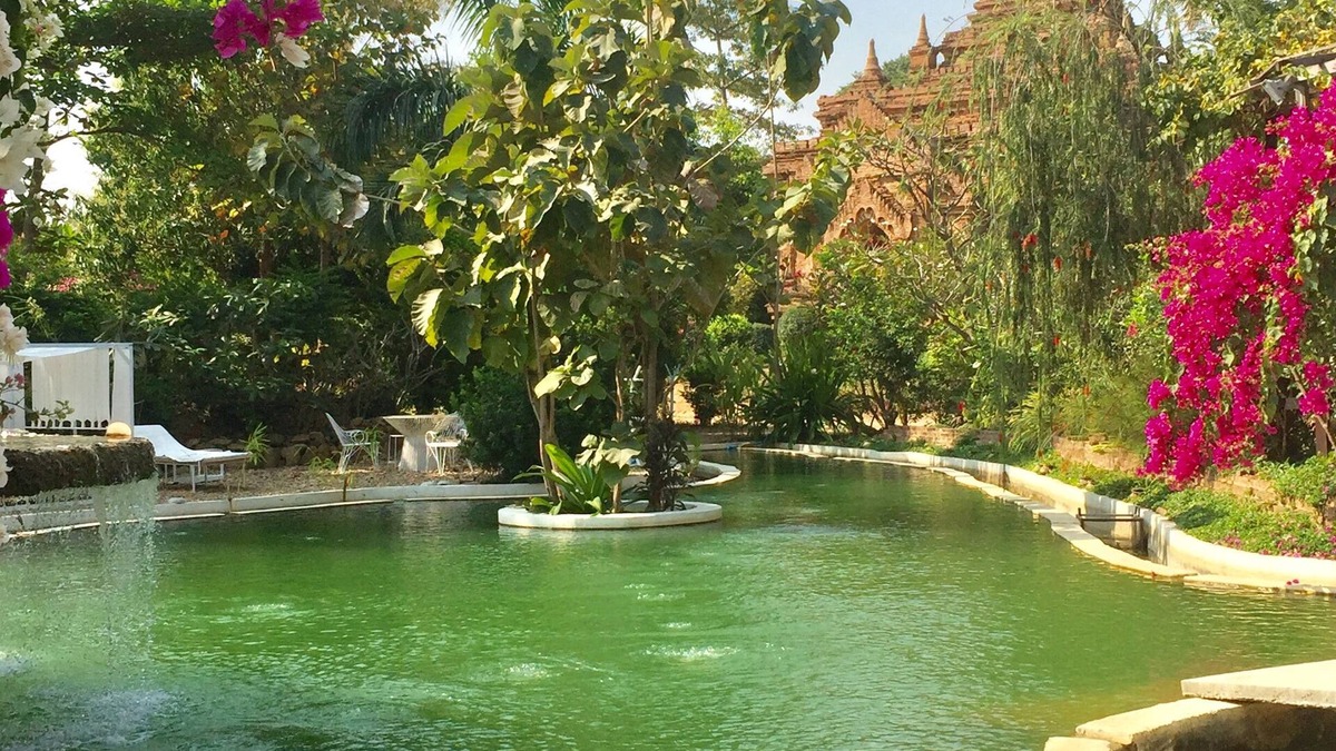 Nyaung-U Cabin | Bagan step, private domain eco friendly pool : luxury calm pleasure on riverbank