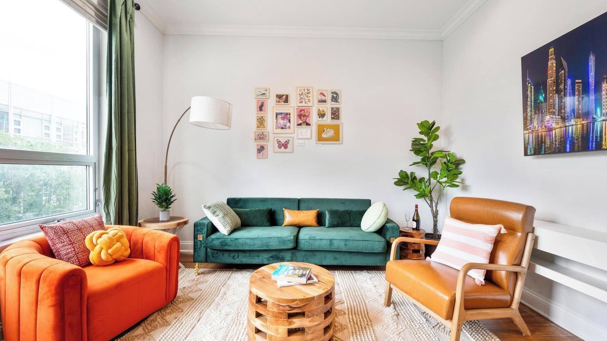 Near West Side Apartment | Balcony, Gym, 1 Garage Parking, Sleeps 10!