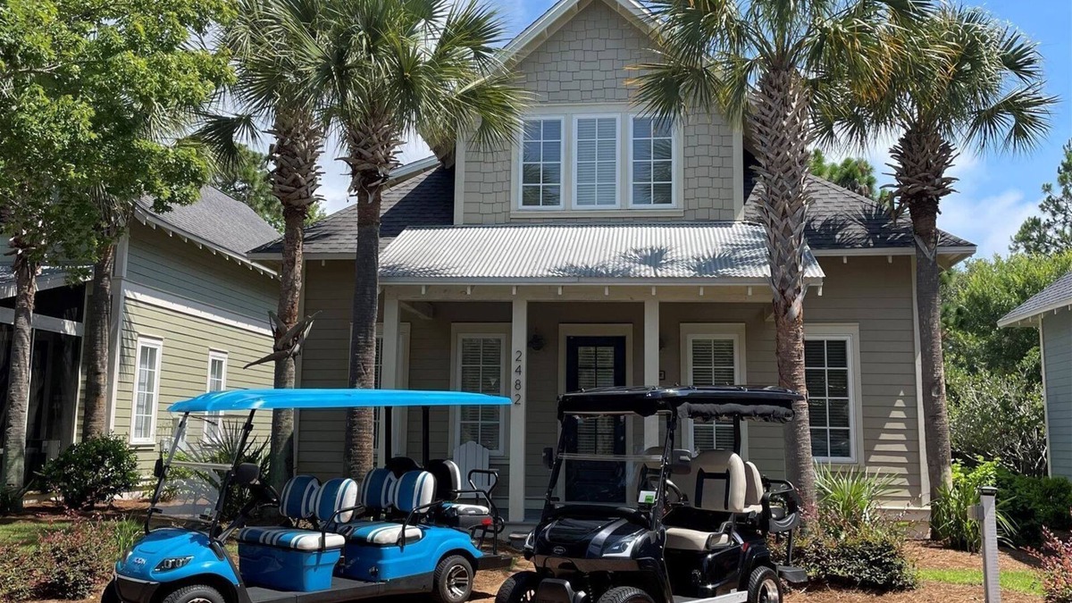 Sandestin Cabin | Barefoot Bungalo at Sandestin® - 2 Golf Carts