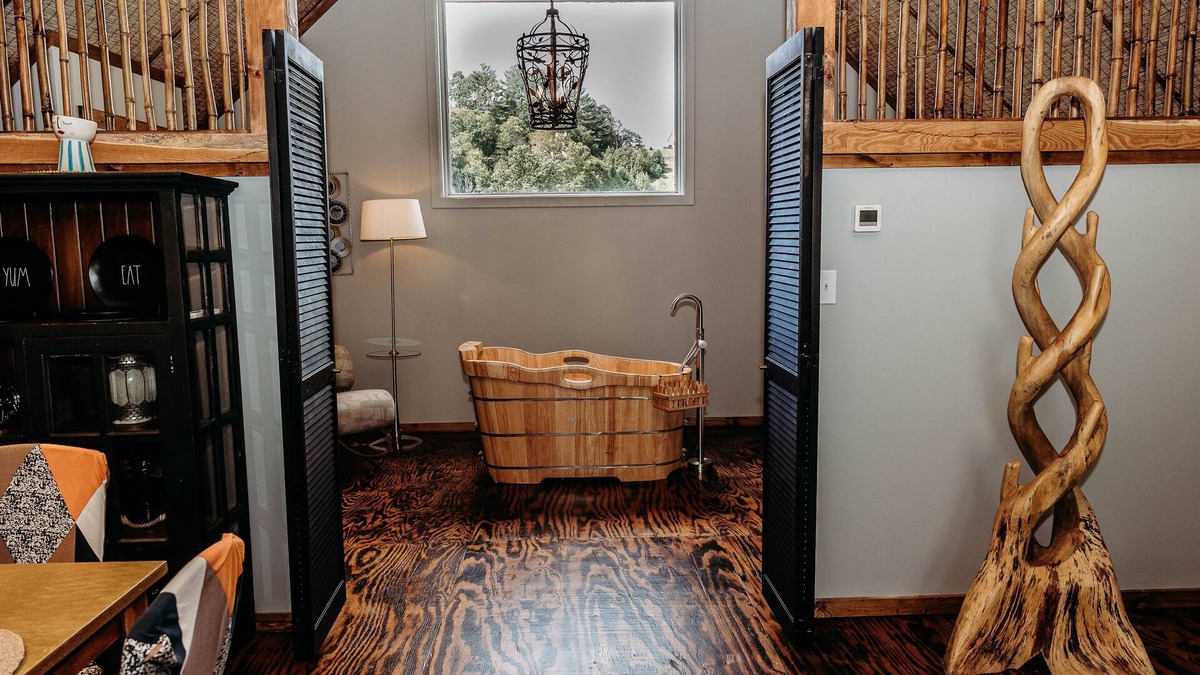 Sugar Grove Cabin | Barn Vibes: Hot Tub, Tube Slide, Fishing Pond & Petting Zoo?