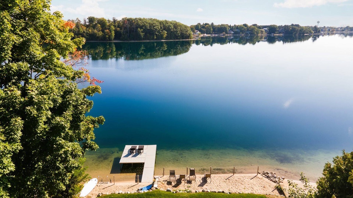 Traverse City House | Beach House - Lakefront with a Hot Tub!