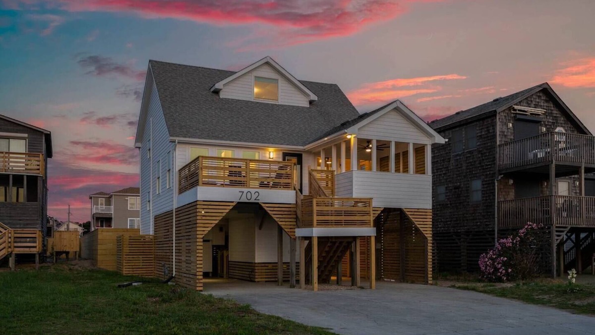 Kill Devil Hills House | Beach House Loft: Private Home, Hot Tub, Free Heated Pool, Ocean View, Remodeled