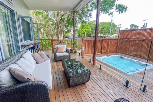 Coolum Beach House | Beach House with spa among the trees Coolum Beach