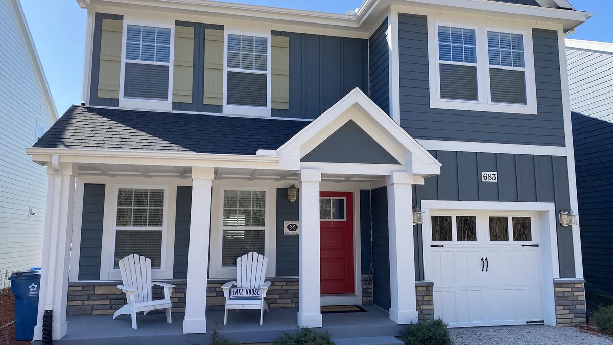 South Haven House | Beach inspired vacation home with new pool, hot tub & pool house for our guests!