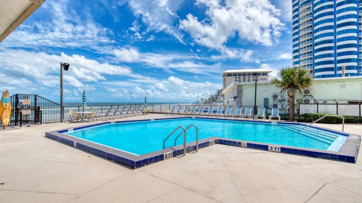 Daytona Beach Shores House | Beach Please! Pool + Balcony Ocean Views