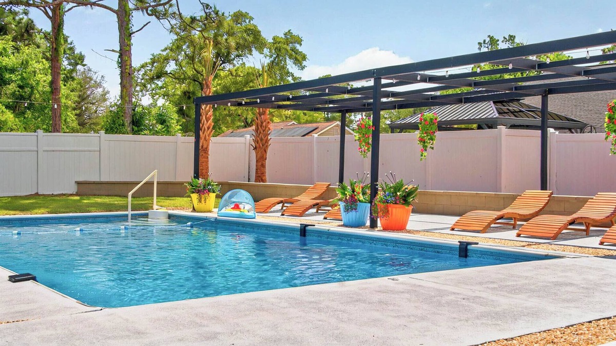 Shallotte House | Beach Rental with Private Pool & Outdoor Entertainment for Up to 12 Guests!