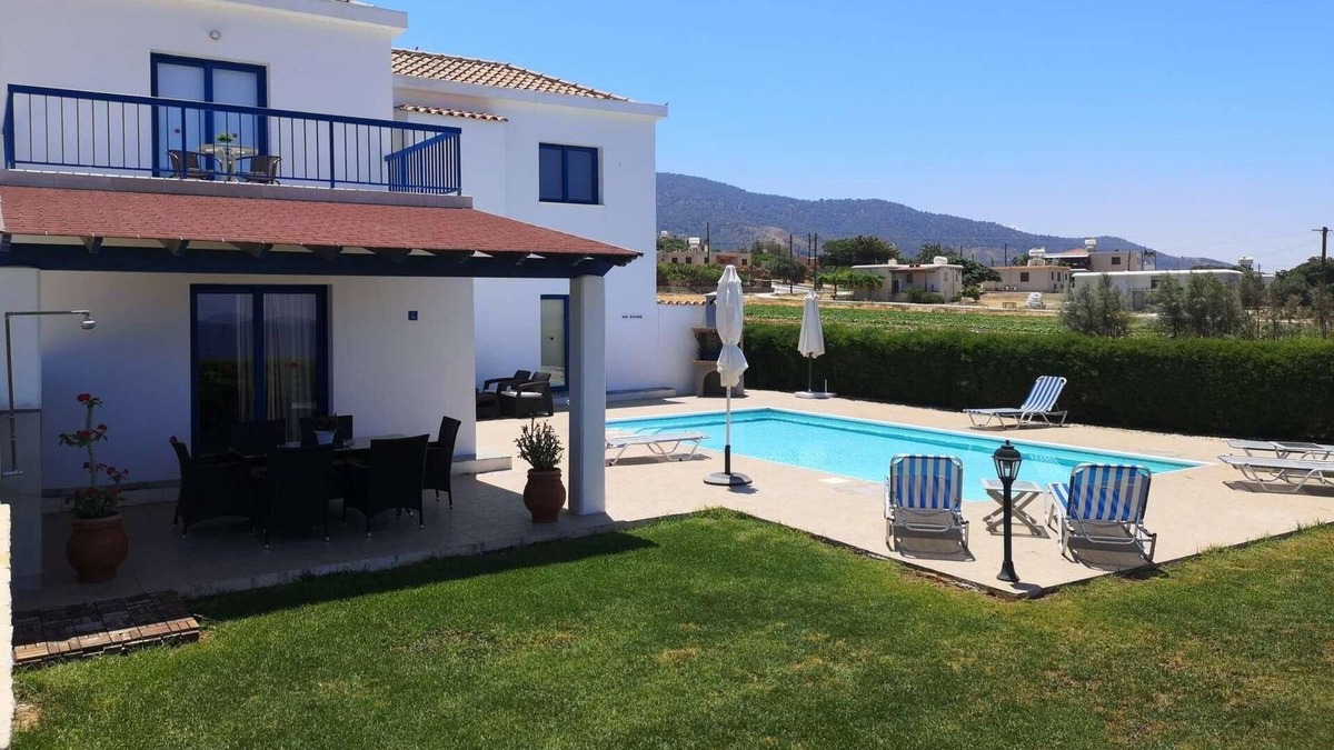 Pomos Villa | Beachfront 3 bed villa with sea views.
