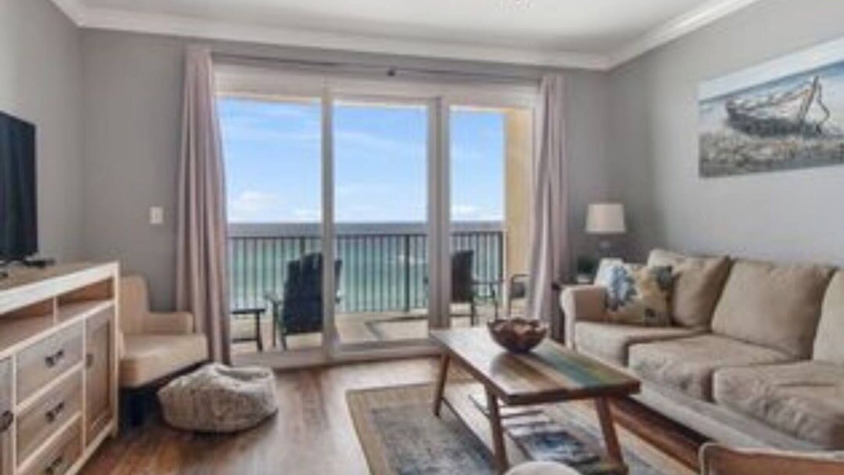 Panama City Beach Condo | Beachfront 3bedroom condo watch dolphins play from the balcony fitness room pool